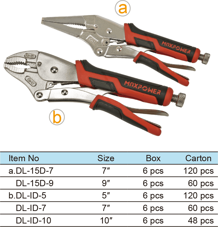 long Nose Locking Pliers & Curved Jaws Locking Pliers(圖1)