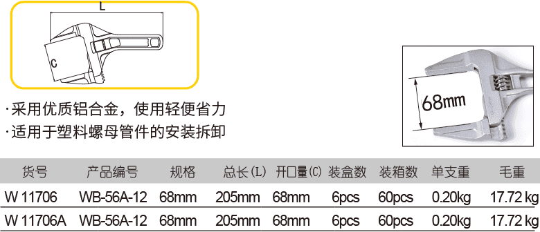 衛(wèi)浴活扳手(圖1)